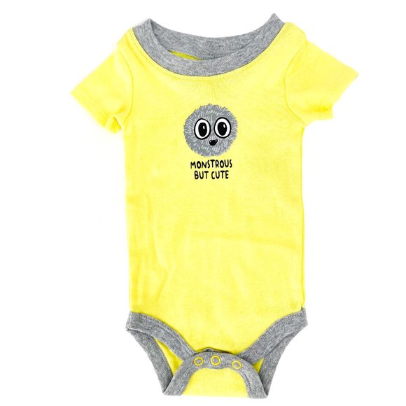 OK!E DOKIE Monstrous But Cute 2 PC Set Bodysuit + Pants OEKO-TEX 3M - Picture 2 of 11